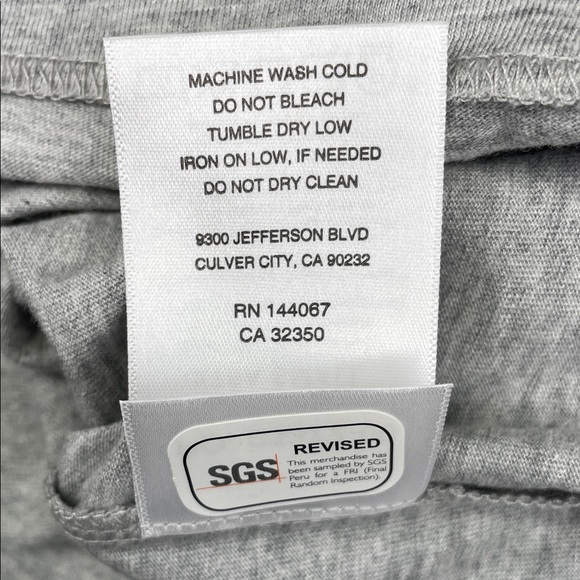 NEW Outerknown XS Men's/ S/M Women's 100% Organic Cotton Heather Gray T-Shirt - Picture 8 of 10